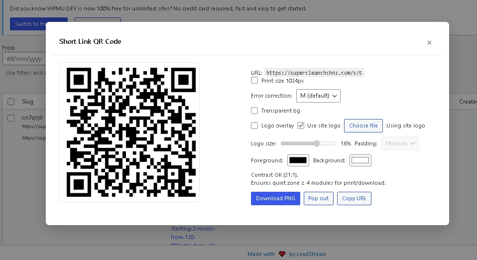 LeadStream Pro QR Code Generator - Track offline marketing with built-in UTM tracking